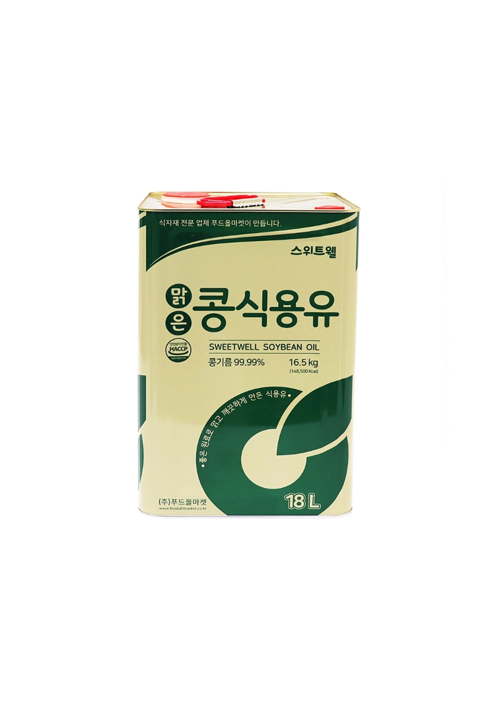 [스위트웰] 맑은 콩식용유 18L